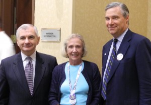 Sen. Jack Reed, delegate Mary Alyce Gasbarro, Sen. Sheldon Whitehouse