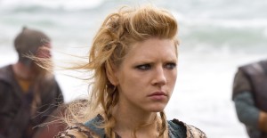 Lagertha (Kathryn Winnick) raiding England. (via History Channel)