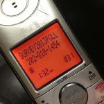 McDaid's caller id shows that the NOM call did not come from the phone number that it claimed to. (Photo by John McDaid)