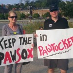 Stadium opponents hold a concert in future public park