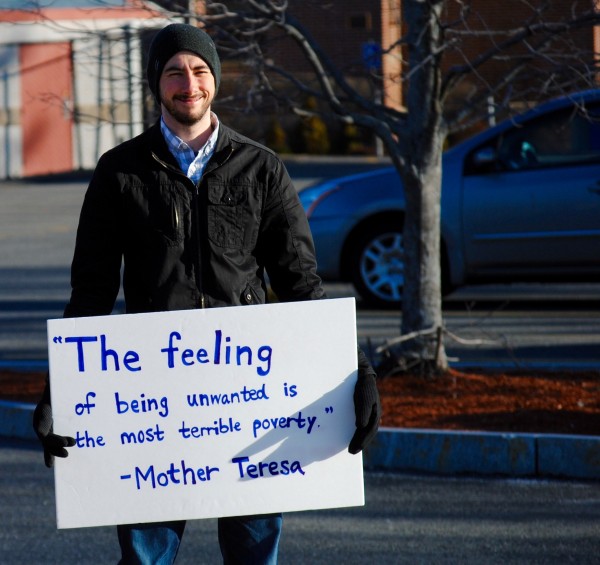 2016-03-05 Mt St Charles trans exclusion policy protest 006