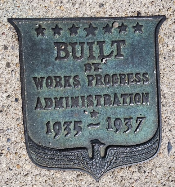 BUILT BY WORKS PROGRESS ADMINISTRATION 1935-1937 b