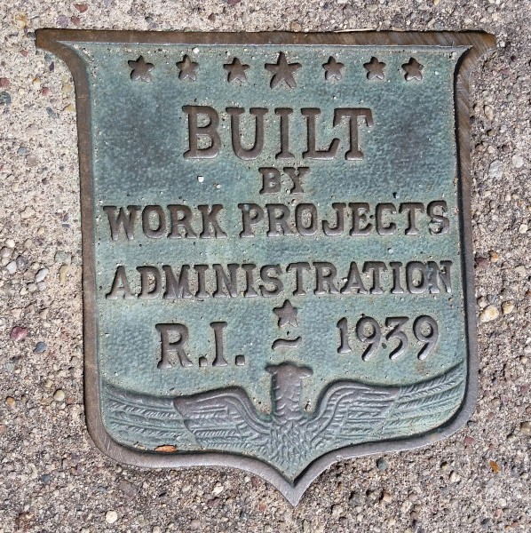 BUILT BY WORKS PROJECTS ADMINISTRATION RI 1939 b