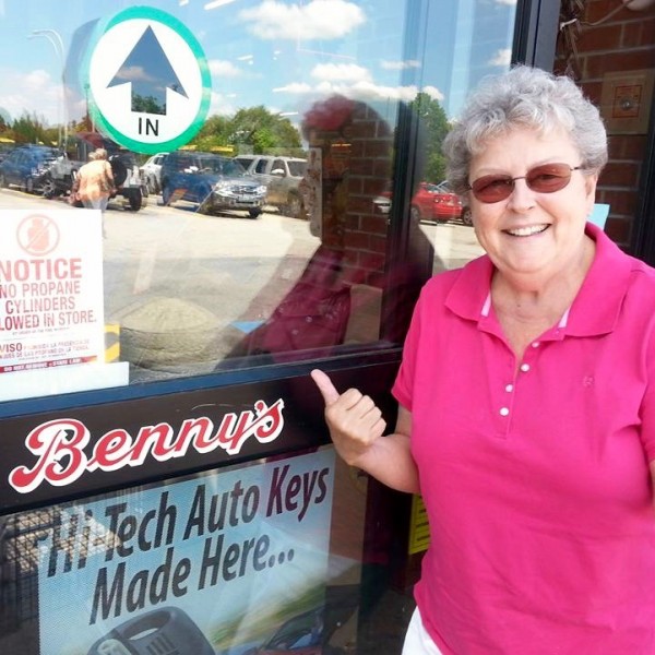 Sister Mary Pendergast supporting Benny's and Sal