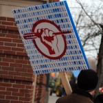 Photos from the RISD art studio technician strike