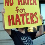 LGBTQ community protests Haven Brothers hate crime