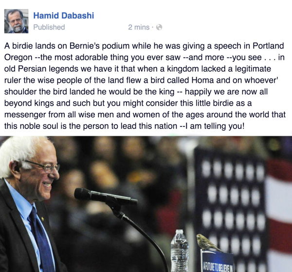 Dabashi_Persian_Huma_Bernie_Sanders_Bird