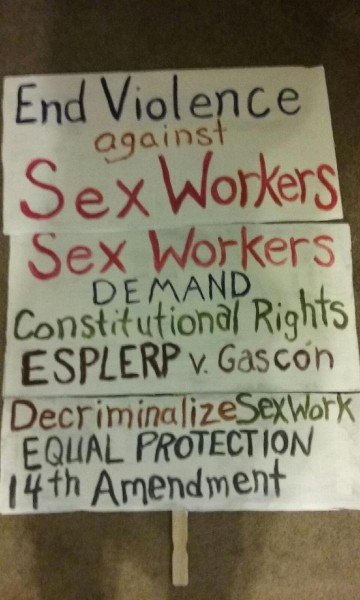 End Violence Sex Workers Sign