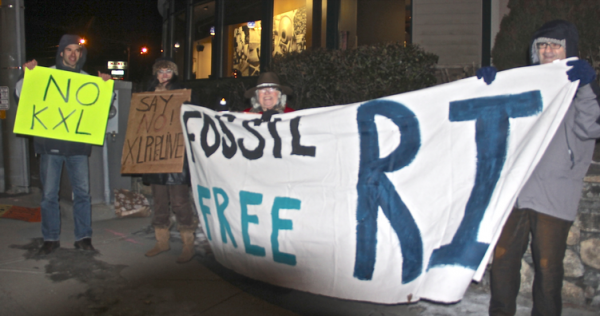 Wakefield Vigil Against Keystone XL -- February 24, 2014