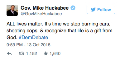 Huckabee tweet