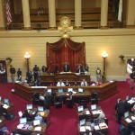 The RI House of Representatives before convening on the floor on June 11, 2015