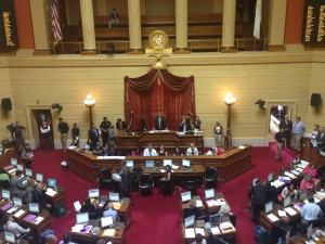 The RI House of Representatives before convening on the floor on June 11, 2015