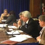 Peter Alviti, RIDOT director, testifying in favor of Rhode Works