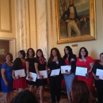 Graduates of the Latina Leadership Institute with Secretary of State Nellie Gorbea, and LLI Program Coordinators