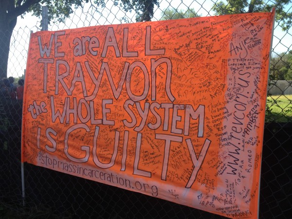 "We are all Trayvon. The whole system is guilty."