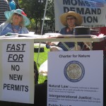 Jan and Ron Creamer at the RI Peace Fest in the People's Park in Providence