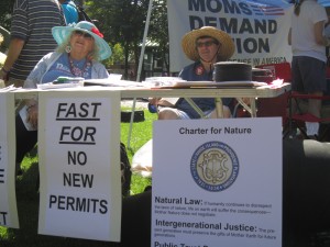 Jan and Ron Creamer at the RI Peace Fest in the People's Park in Providence