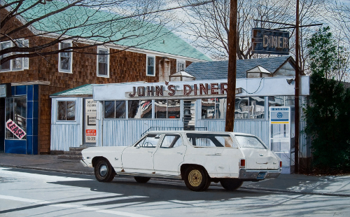 John's Diner by John Baeder
