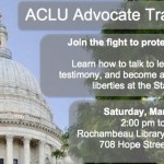 Saturday: ACLU advocate training day