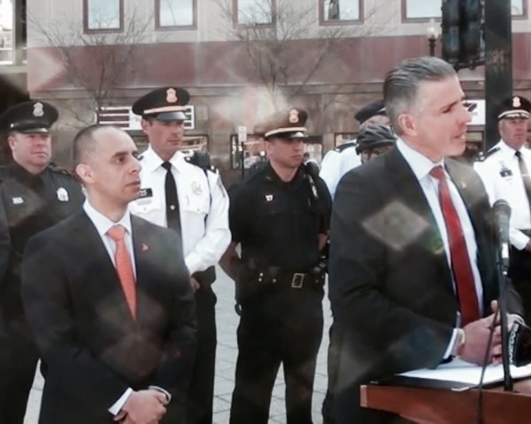 Jorge Elorza and Steven Paré