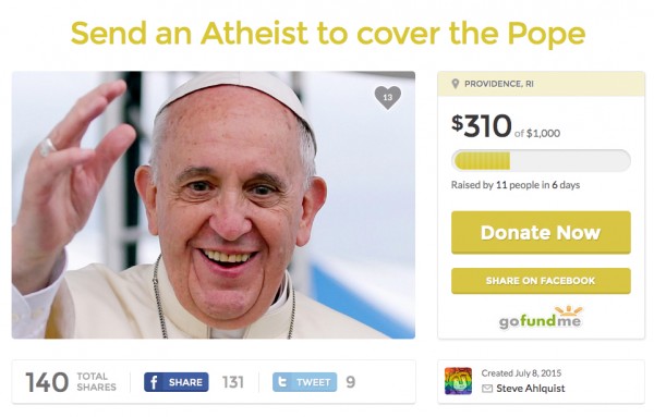 Send an Atheist to cover the Pope