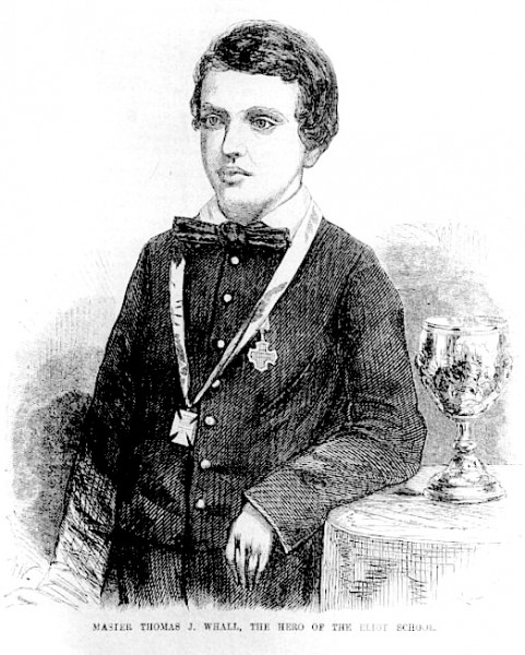 Thomas Whall with Goblet and Medals