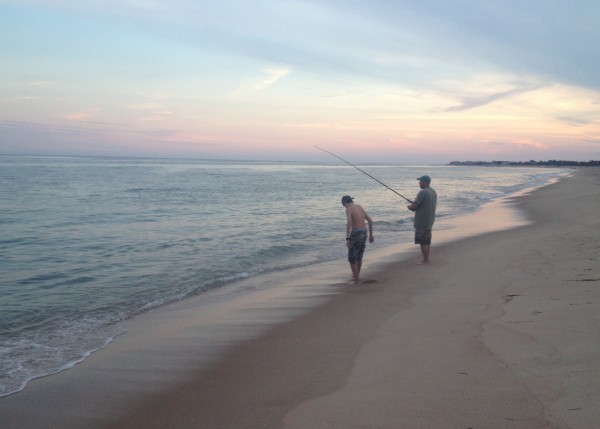 east beach dad fishing1