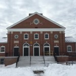 Harrington Hall, after being dug out of the snow.
