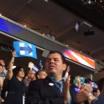 RI Delegation celebrates historic roll call vote at Democratic National Convention in Philly.