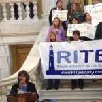 Maureen Martin, of the Rhode Island Federation of Teachers, says Rhode Island needs its richest residents to pay their fair share.