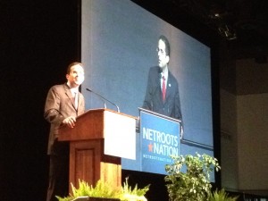 Providence Mayor Angel Taveras at Netroots Nation. (Photo by Bob Plain)