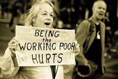 Woman: "Being the working poor hurts"